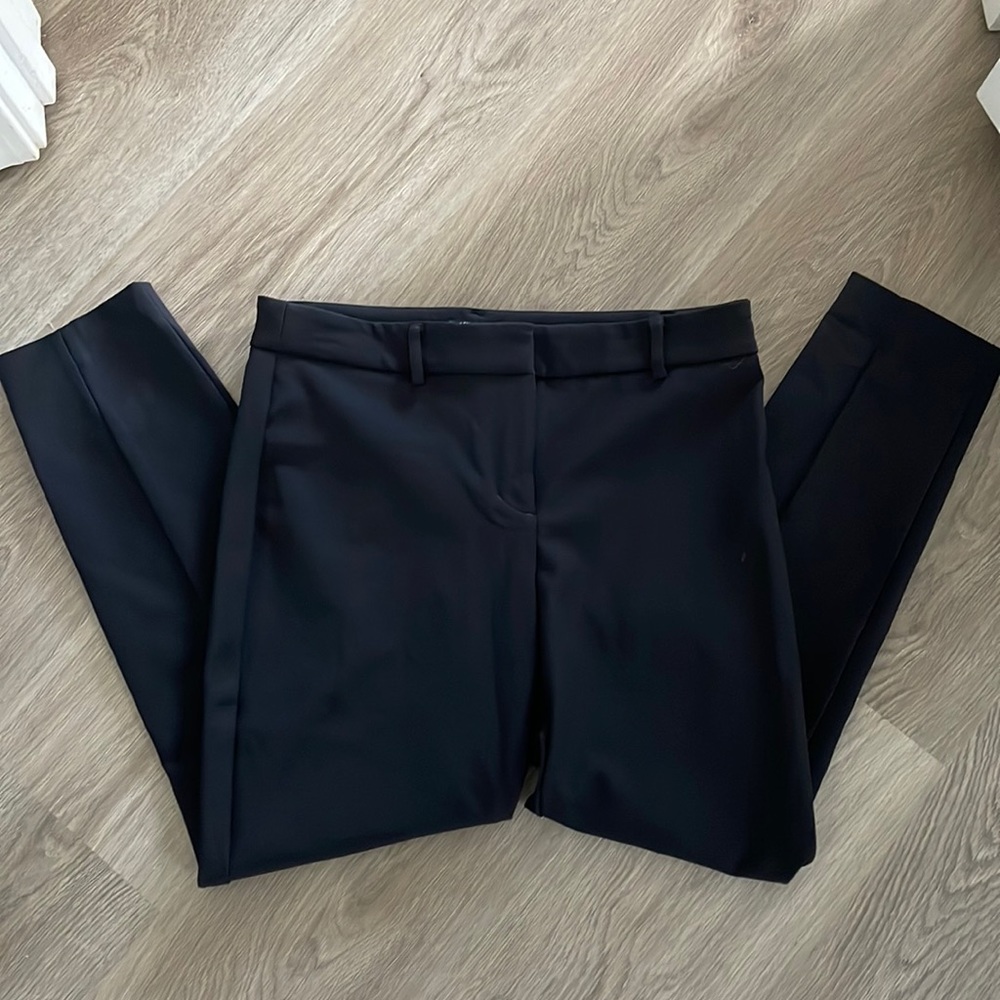 Black womens dress pants crop length